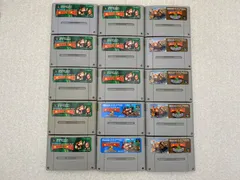 スーパーファミコンソフト　まとめ売り15点　スーパードンキーコング1,2,3