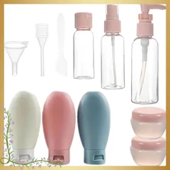 【迅速発送】11個入り旅行用化粧品保存ボトル 携帯用化粧品ディスペンサーボトル (多色(B)) 0