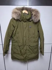 KOLONSPORT オートミール ファー フード グースダウン ダウン レディース用