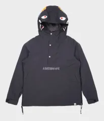 A BATHING APE アベイシングエイプ シャーク Anorak(アノラック) ブラック WHO ジャケット