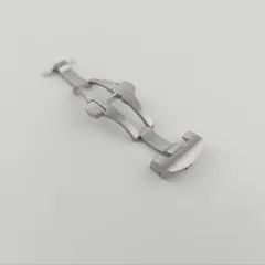 22mm 腕時計 修理交換用 Dバックル クラスプ マット サテン シルバー 【対応】パネライ PANERAI