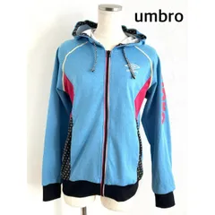 umbro　アンブロ　ジャケット　ブルー　S 　フード付　ロゴ　スポーツ　送料込み　6459699