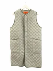 ユニバーサルオーバーオール UNIVERSAL OVERALL ダイヤキルトロングベスト キルティングベスト ライトグリーン F