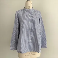 BLUELAKE MARKET Aラインスタンドカラーシャツ B-440002