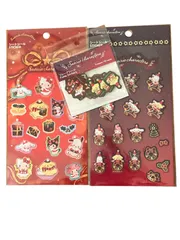 サンリオ　クリスマス　サンリオ　シートシール　サンリオフレークシール　セット　サンリオキャラクターズ　キティ　クロミ　マイメロディ　ポムポムプリン　ぽちゃっこ　シナモロール　リトルツインスターズ　バットばつ丸     　平成　平成女子　シール　シール帳