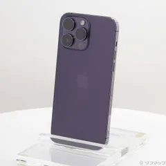 〔中古品〕 iPhone14 Pro Max 512GB ディープパープル MQ9J3J／A SIMフリー【348】