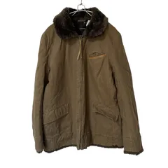Z1614 BOYCOTT ボイコット ボア付ミリタリージャケット ミリタリーコート カーキ サイズ3