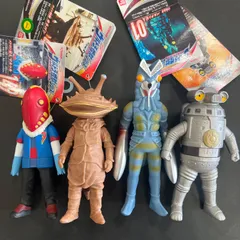 送料込み！【新品】ソフビ　4体まとめ　カネゴン　バルタン星人　マルゥル　セブンガー　ウルトラ怪獣シリーズ