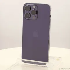 〔中古品〕 iPhone14 Pro Max 1TB ディープパープル MQ9N3J／A SIMフリー【262】