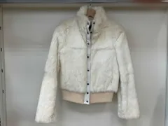 美品　BURBERRY BLUE LABEL ファージャケット　ラビットファー　羊革　38サイズ