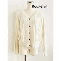 Rouge vif　ルージュヴィフ　カーディガン　アイボリー　シンプル　大人　カジュアル　秋冬　送料込み　6459819のサムネイル