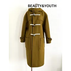BEAUTY&YOUTH　ビューティーアンドユース　byメルトン　オーバーダッフルコート　定価52,800円　M    カーキ　シンプル　大人　カジュアル　秋冬　送料込み　6459822