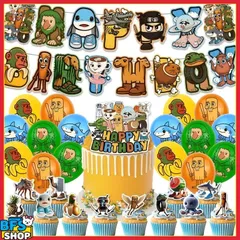 Tung Tung Tung Sahur トゥントゥントゥン サフール イタリアンブレインロット 誕生日バースデー飾り2　パーティーガーランド風船バルーン子供ゲーム記念日ケーキトッパー装飾 N1