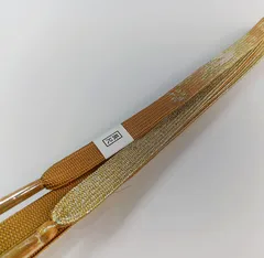 【商品名】長尺　ロング  正絹 平組 帯締め 金糸使用 手組み紐　礼装用に最適　新品 Shops112403