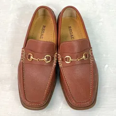 中古 メンズ REGAL リーガル ビットローファー ドライビングシューズ 24㎝ ブラウン 金具