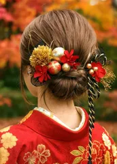 再販●成人式 結婚式　卒業式　高級造花　前撮り　髪飾り　振袖　和装　着物　 和装