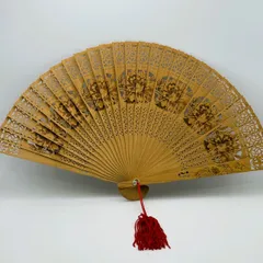 【美品】 白檀（びゃくだん）扇子（せんす） 【TK_049】