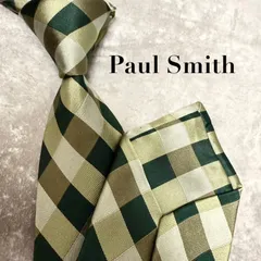 【✨美品✨】Paul Smith ポールスミス ネクタイ チェック柄 グリーン