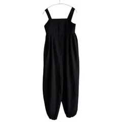 Z1594ABI TOKYO アビトーキョー サロペット オールインワン ブラック レディース Fサイズ