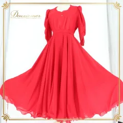 社交ダンス 衣装 スタンダード 上下セット ツーピース パーティ衣装 女性用 レディース オールシーズン U:NA ユーナ 赤 レッド系 無地 派手 ポリエステル製 Mサイズ 長袖 フレア スカート おしゃれ カジュアル ダンスウエア ルームウェア