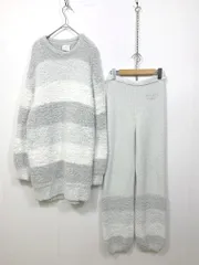 gelato pique ジェラートピケ PWN0235060 ボーダーワンピース&レギンス2点セット ルームウェア sizeONE/グレー系 ◇■レディース
