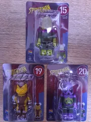 未開封 MARVEL(マーベル) ベアブリック スパイダーマン、ヴェノム 3種 まとめ