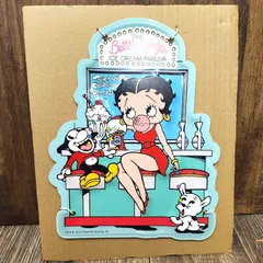 ブリキ看板  ベティーブープ アドバタイジング  サインボード  エンボスサイン  ベティちゃん  アメリカン雑貨