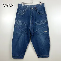 VANS 00s archive croped denim pants 30 バンズ ヴァンズ クロップド 立体裁断 デニムパンツ オールド 平成 スケートのサムネイル