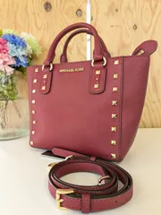 MICHAEL KORS　マイケルコース　ショルダーバッグ　2WAY　スタッズ　ボルドー　4960