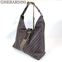 良品 GHERARDINI ゲラルディーニ ショルダーバッグ ブラウン系 軽量 肩掛けバッグ ソフティ レディース ブランド 上品 中古