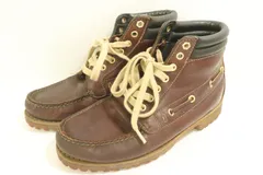 【中古】 Timberland メンズブーツ US7.5 3456 7EYE CLASSIC LUG Timberland US7.5 茶 ブラウン レザー