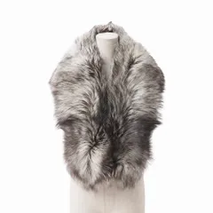 ■美品■SAGA FOX サガ フォックス ショール スカンジナビア産シルバーフォックス 毛皮 ブランド古着【中古】20251124/RA6702