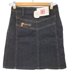 マークバイマークジェイコブス Marc by Marc Jacobs 濃紺 ポケットデザイン タイト デニム ミニ スカート レディース JPN：2 