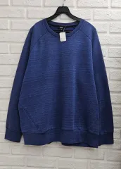 A3764 UNIQLO ユニクロ ネイビー スウェット Tシャツ (未使用)