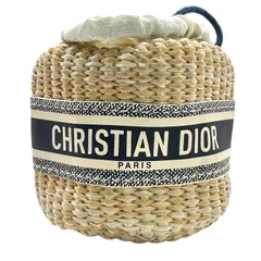 【Christian Dior】クリスチャンディオール ノベルティ ストローポーチ ショルダー ポーチ レディース メンズ ユニセックス 【新古品】 USED-SS 【9356】