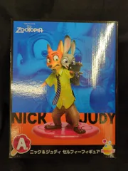 サニーサイドアップ Happyくじ/ZOOTOPIA A賞 ニック&ジュディ セルフィーフィギュア