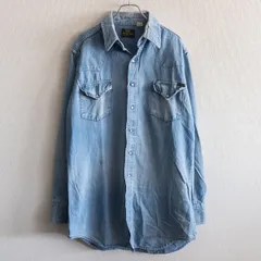 【70s/XLサイズ】SEARS 【デニム ウエスタン シャツ】XL16 1/2 シアーズ 25110849