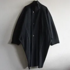 【美品】 HOMME PLISSE ISSEY MIYAKE【プリーツ コート】1 ブラック オムプリッセ イッセイミヤケ 25110902のサムネイル