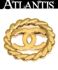 シャネル CHANEL ヴィンテージ ココマーク ブローチ ゴールド  2　5 【72590】