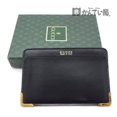 美品　GUCCI グッチ　カードケース　パスケース　定期入れ　030 1135 1266　薄型　レザー　ブラック　黒　箱つき　男女兼用　シンプル　25-H-212　久安店