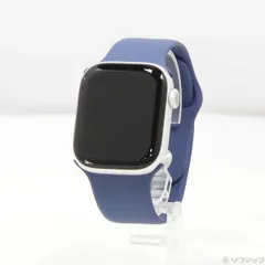 〔中古品〕 Apple Watch Series 10 GPS 42mm シルバーアルミニウムケース デニムスポーツバンド【196】