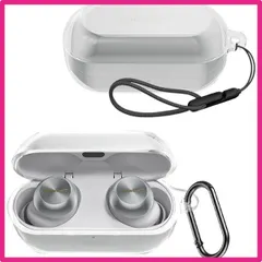 Technics EAH-AZ100_クリア 【2025年度 先行発売】YXHH新登場 Technics EAH-AZ100用 ケース 全面保護カバー TPU 耐衝撃 収納 軽量 撥水 防塵 キズ防止 充電対応 紛失防止 旅行 カラビナ付き EAH-AZ100