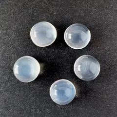 《高品質 ホワイトムーンストーンAAA》ラウンド カボション6mm【１粒】天然石/ジュエリー素材
