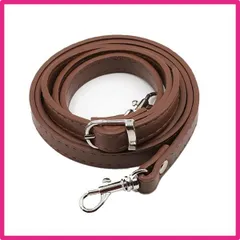 ブラウンのショルダーストラップ+シルバーのバックル [YINKE] ショルダーストラップ ショルダー バッグ カバン レザー ショルダーベルト 調節可能 ショルダーバッグ ひも バッグ修理 交換用 持ち手ストラップ ショルダースト 単品 ラップ バッグ用 約1