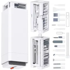 WJ145 VICHYIE 32 in 1多機能クリーニングキット、スマホ掃除ツール、キーボードクリーニングブラシ付き、ワイヤレスイヤホン掃除ツール B0DCNQQGDR