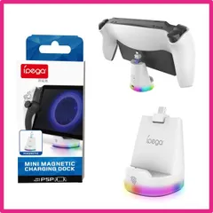 PS Portal 用充電スタンド【新登場】PhyiFlbey PSポータル 用充電スタンド PS5 Portal リモートプレーヤー 用Type-C式 RGB光効果 LED 指示ランプ付 取付簡単 省スペース 周辺機器 アクセサリー (白)