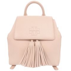 良品⭐︎ トリーバーチ リュック 巾着 レザー タッセル エンボスロゴ