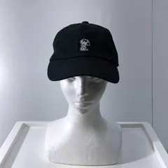 PEANUTS SNOORY スヌーピー スポーツキャップ フロントバック刺繍 FREEサイズ ブラック