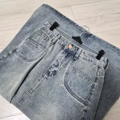 ライトブルー ロング デニムスカート