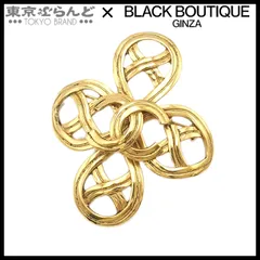 シャネル CHANEL ココマーク クローバーモチーフ ブローチ 96P ヴィンテージ ゴールド メタル レディース 101763236